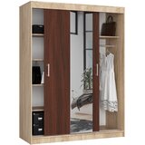AKORD Clp Garderobna Omara Z Drsnimi Vrati, Hrast Sonoma/Wenge, (5000331657) | Shoptok.si