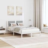 vidaXL Krevetna konstrukcija s uzglavljem Svijetlo siva 120 x 190 cm | shoptok.hr