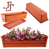 KADAX Balkonski lonec 60 cm, stojalo za cvetlične lončke, ročaji, balkon, (5000353338) | Shoptok.si
