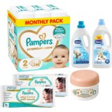 Pampers Pelene Premium Care 2, Monthly, 4-8 kg, 246/1, Chicco sta za prajne veša Sensitive, Pavlovićeva mast, Vlažne maramice Aqua Soft Touch | Eponuda.com