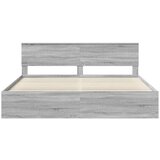  Okvir za krevet s uzglavljem Siva Sonoma 200 x 200 cm | shoptok.hr