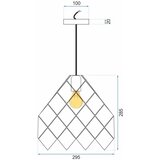 Toolight stropna svjetiljka viseća metalni crni APP338-1CP | shoptok.hr