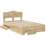  Konstrukcija postelje Sonoma hrast 120 x 200 cm Konstruiran les, (5000102096) | Shoptok.si