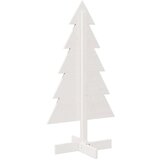 vidaXL Drveno ukrasno božićno drvce bijelo 100 cm od masivne borovine | shoptok.hr
