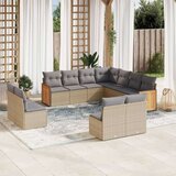  11-dijelni set vrtnih sofa od poliratana s jastucima bež | shoptok.hr