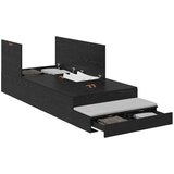  Krevet s ladicama Crni hrast 100 cm Konstruirano drvo | shoptok.hr