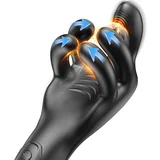 Tentacle Clamping & Vibrating Penis Massager Black