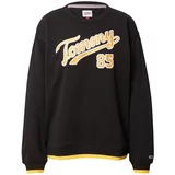 Tommy Jeans Sweater majica šafran / crna / bijela