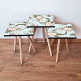 Hanah home 3Shp207 - blue bluelight pinkgreen nesting table (3 pieces) | ePonuda.com