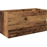  Ormarić za sudoper ugradbenim umivaonikom i slavinom Staro drvo Smeđa 90 x 38.5 x 45 cm | shoptok.hr