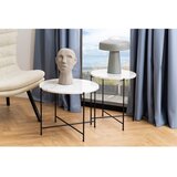 Actona Okrogla stranska mizica z marmorno mizno ploščo ø 42 cm Avila – | Shoptok.si