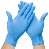 Dardanar Paket 100 rokavic za enkratno uporabo Gumijaste rokavice za enkratno uporabo Mehanske nitrilne rokavice Rokavice za varno hrano (modre), (21199281) | Shoptok.si