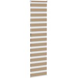 Zebra zavjesa Pješčano smeđa 55x230 cm Širina tkanine 50,9 cm Poliester | shoptok.hr