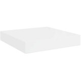  Plutajuće zidne police 2 kom sjajne bijele 23x23,5x3,8 cm MDF | shoptok.hr