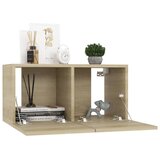  7-dijelni set TV ormarića boja hrasta sonome konstruirano drvo | shoptok.hr