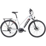 X-plorer električno kolo spr e-trekking faster lady 28, belo rdeča | Shoptok.si