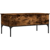  Stolić za kavu boja hrasta 100x50x45 cm od drva i metala | Eponuda.ba