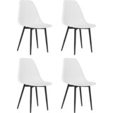 Maison Chic Jedilni stoli - Vzorci stoli 4 kosi bele barve PP A634, (22031965) Cene