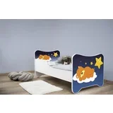 dečiji krevet 160x80 cm happy kitty sleeping teddy ( 7529 )