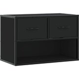  ormarić crni 60x31x39,5 cm konstruirano drvo i metal | shoptok.hr