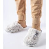 Gemre Gray warm slippers with Alessio patch | Shoptok.si