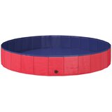 vidaXL Bazen za pse Ø200 x 30 cm Debeli PVC Crvena - Crvena 200 x 30 cm Cijene