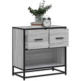 vidaXL Nočna omarica siva sonoma 60x31x60 cm inž. les in kovina | Shoptok.si