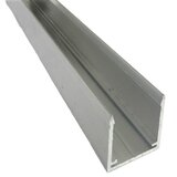 Profil završni profil U16 za PC ploče, 3000 mm (Sive boje, Materijal: Aluminij) Cijene