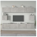  Komplet TV omaric 6-delni betonsko siv inženirski les | Shoptok.si