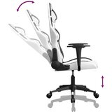  Igraća stolica bijelo-crna od umjetne kože | shoptok.hr