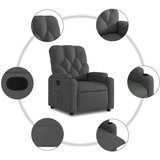  Naslanjač iz temno sivega blaga | Shoptok.si