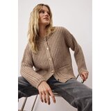 TRENDYOLMILLA ženski kardigan Twoaw26Hi00249, bež cene