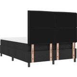  Krevet s kutijom na opruge s madracem i klupicom crna 140x190 cm tkanina | shoptok.hr
