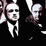 Ručno slikane slike na platnu pop art the mafia family
