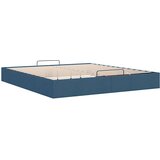 vidaXL Otomanski posteljni okvir brez vzmetnice modro 160x200 cm blago | Shoptok.si