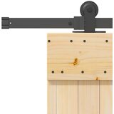 vidaXL Klizna vrata s priborom za montažu 80 x 210 cm masivna borovina | shoptok.hr