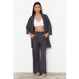 Trendyol Smoked Relaxed/Comfortable Cut Kimono Knitted Top and Bottom Set | shoptok.hr
