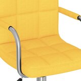 Maison Chic Okretna uredska stolica od tkanine boja senfa | shoptok.hr