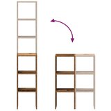 Police za knjige 2 kom složive 30x30x80 cm konstruirano drvo | shoptok.hr