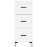  Visoka komoda bijeli 34,5x34x180 cm od konstruiranog drva | shoptok.hr