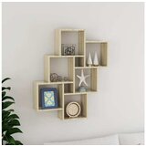 vidaXL Kockaste zidne police boja hrasta sonome 78x15x93 cm od iverice Cijene