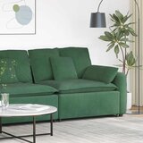  Modularni kauč s naslonom za ruke i jastucima tamnozelene boje 100 cm | shoptok.hr