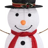 Ukrasna božićna figura snjegovića LED luksuzna tkanina 120 cm Slike