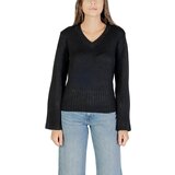 Jacqueline De Yong Puloverji Jdyprime Lurex Life L/S V-Neck Pull Knt 15355473 Črna Cene