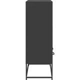  Visoka komoda crna 68x39x111,5 cm od čelika | Eponuda.ba