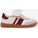 Boto Low Women Sneakers With Folded Tongue Burgundy Ardira | Shoptok.si