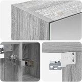  Kupaonski ormar s ogledalom Zidne Siva Sonoma 80 x 14.5 x 70 cm | shoptok.hr