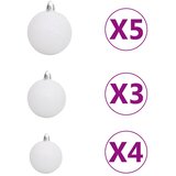  Umjetno drvce kavkaška jela LED s kuglicama zeleno 180 cm | shoptok.hr