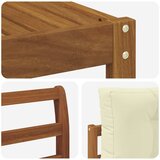  Set vanjskih sofa 6 kom. Prirodna i krem Smeđa 329 x 170,5 x 73 cm | shoptok.hr