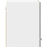 Viseći ormarić 2 pcs Beton siva i bijela 30 x 31 x 40 cm | Eponuda.com